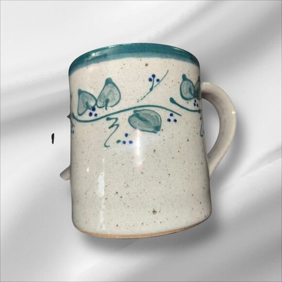 Great Bay Pottery Set of 2 Stoneware Handmade Coffee Mugs Country Farmhouse - Picture 2 of 8